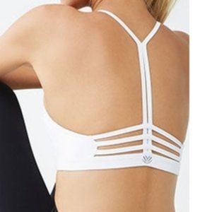 SOLD White Caged Y Back Forever 21 Sports Bra